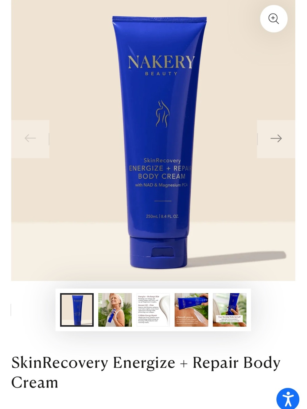 Nakery Beauty Energize + Repair Body Cream - Picture 2 of 6